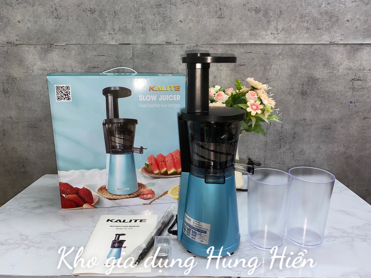 [Giảm 8%] Máy ép chậm Mini Kalite KL-530 (MÁY ÉP CHẬM 250ml - 200W) - Hàng chính hãng