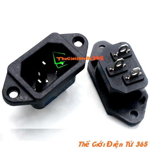 BỘ 10 JACK CẮM NGUỒN AC 3 CHÂN 10A - 250V