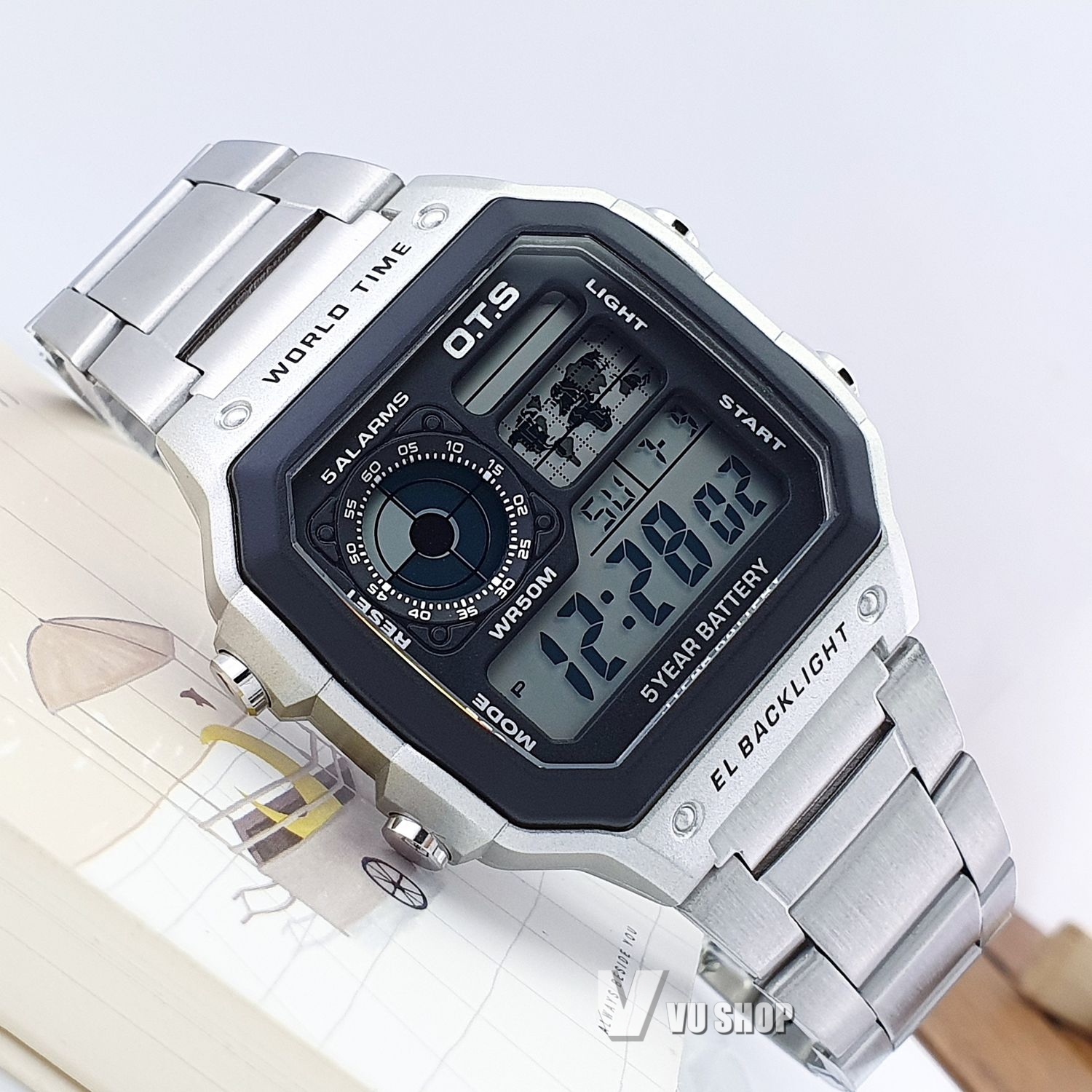 O.T.S Men's Watch 3188G- Multifunction