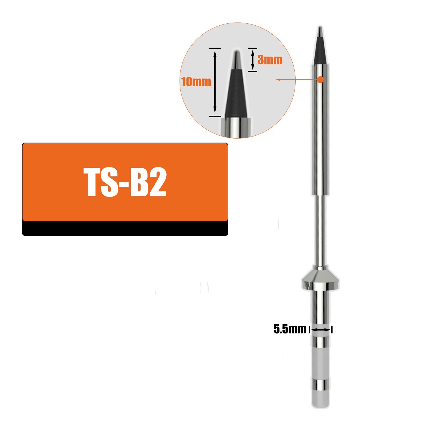 High-Quality TS100 TS101 Pine64 Pinecil Replacement Solde Iron Tip Quick Heating Stable Temperature More Durable TS-B2 BC2