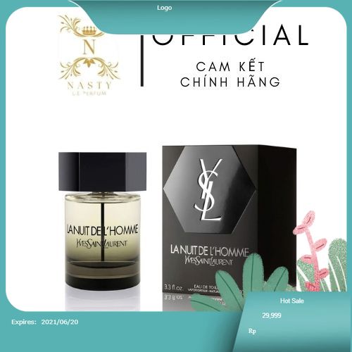 Nước hoa chiết 10ml chính hãng, Nước hoa Yves Saint Laurent Lanuit De L'Homme EDT