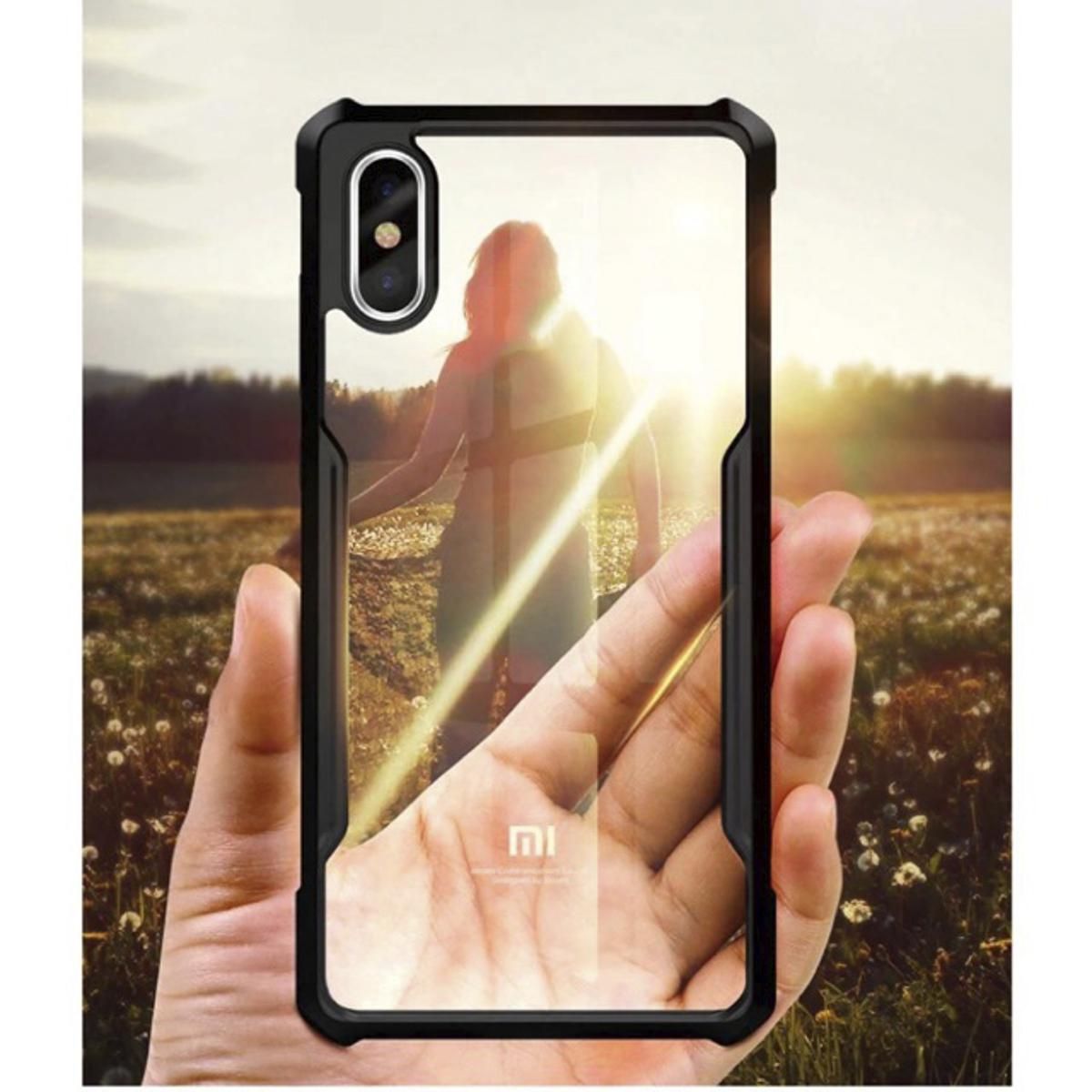 For Redmi 9A Shockproof Cushion Back Clear Transparent Hard Cover