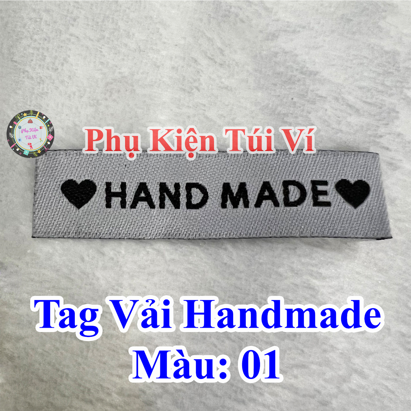 Tag vải handmade 4k/ cái