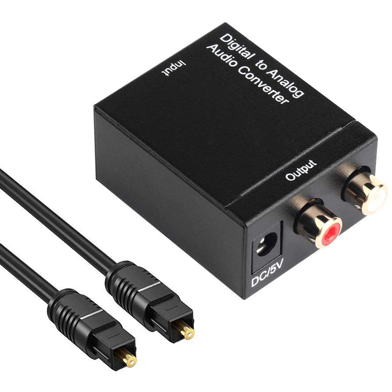 Rybozen 192KHz Analog Audio Converter DAC SPDIF Coaxial Optical Convert to  L/R RCA, Toslink Optical to 3.5mm Jack Audio Adapter for PS4 HD DVD Home  Cinema Systems 