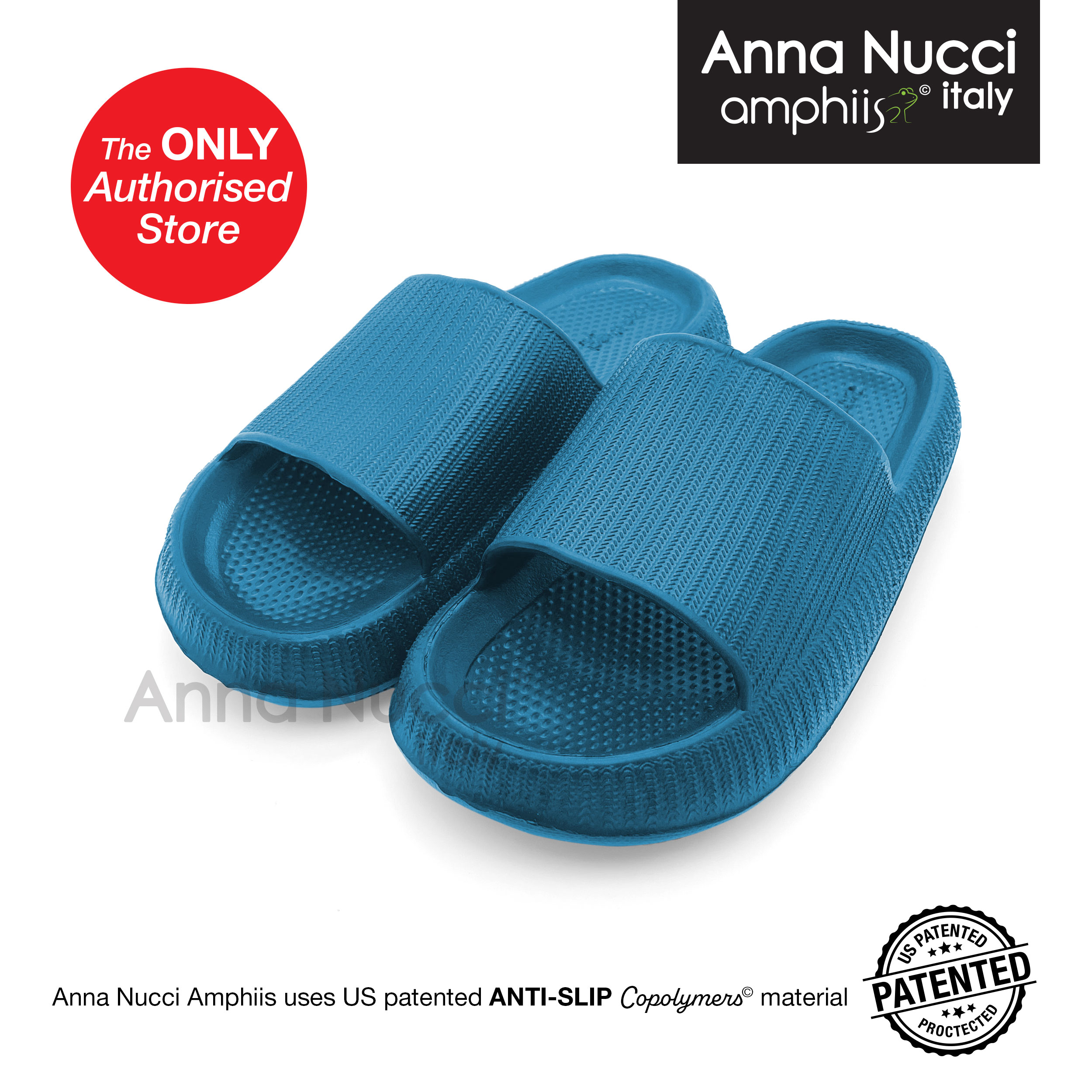 Anna Nucci Amphiis® Original ANTISLIP Sandals with Copolymers© (Anti
