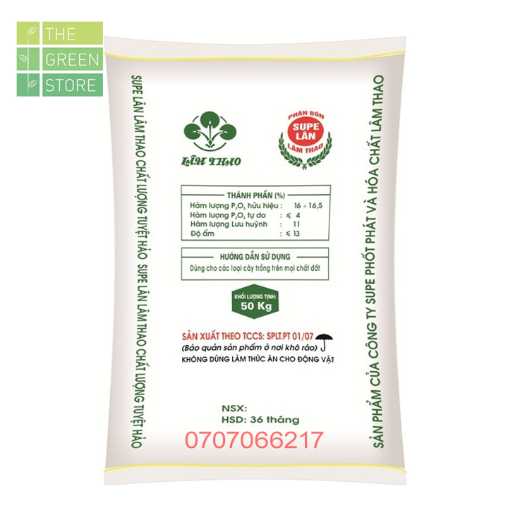 [HCM]1KG Phân bón supe lân Lâm Thao (bán lẻ từ bao 50kg)