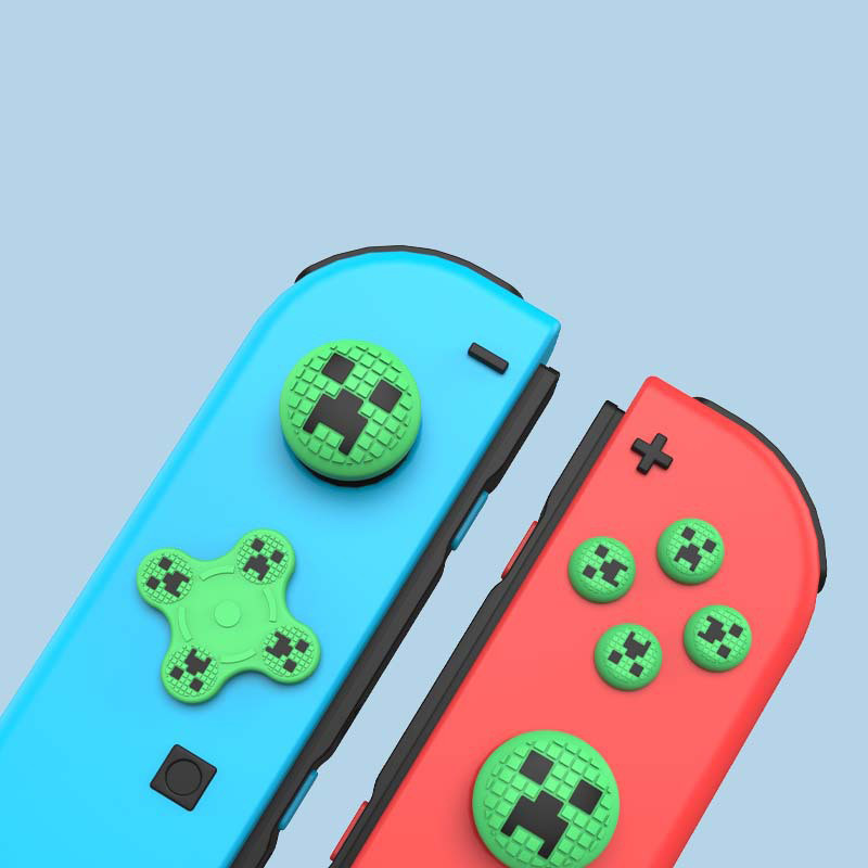 Minecraft MC Cute Non-slip Silicone Soft D-pad Cross Button ABXY Key ...