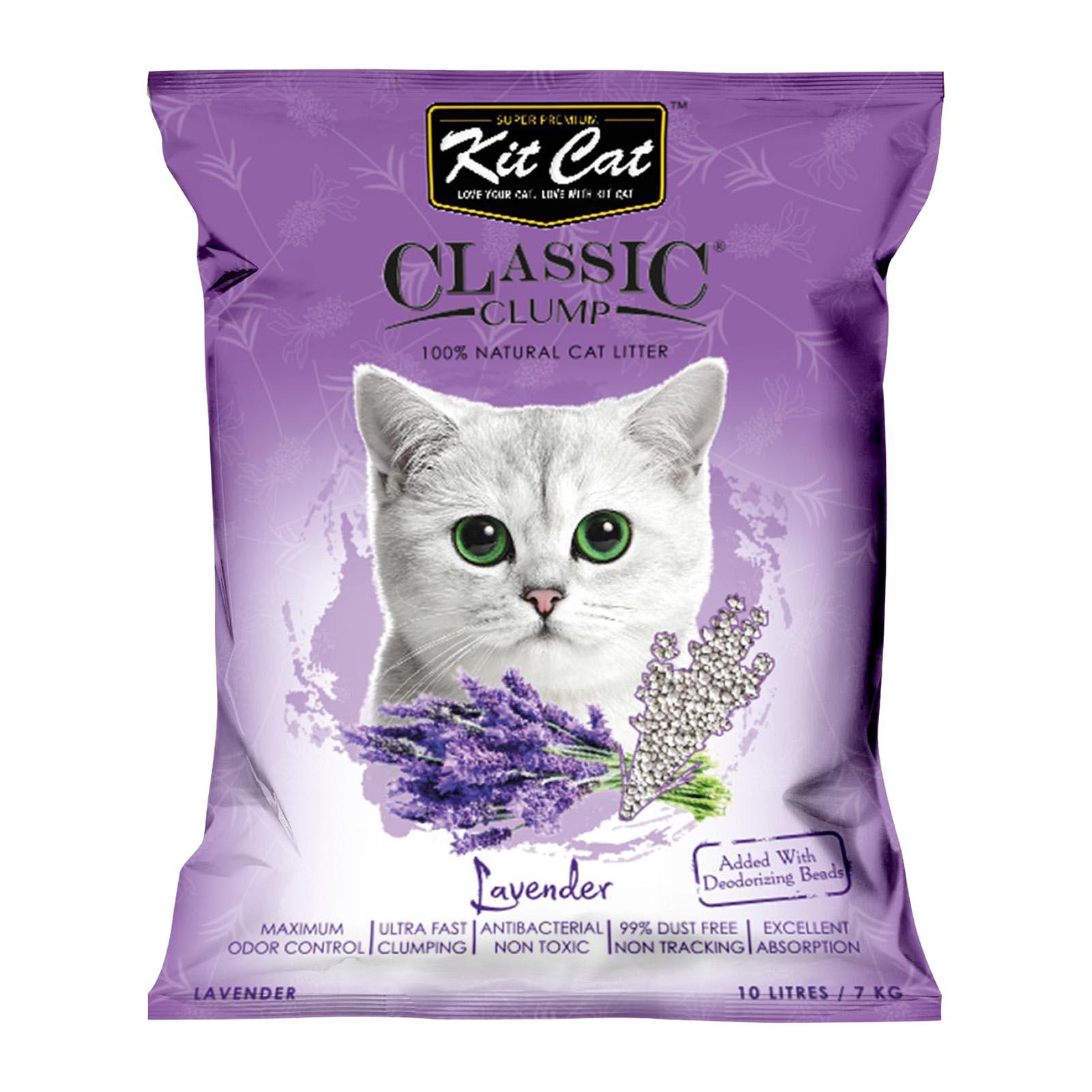 Kit Cat Classic Clump Clumping Sand Cat Litter Lavender (10L) Lazada Singapore