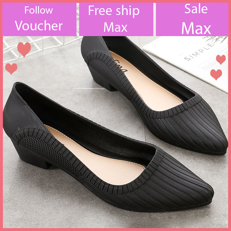 Giày nhựa đi mưa nữ Alina 3p dáng công sở V291