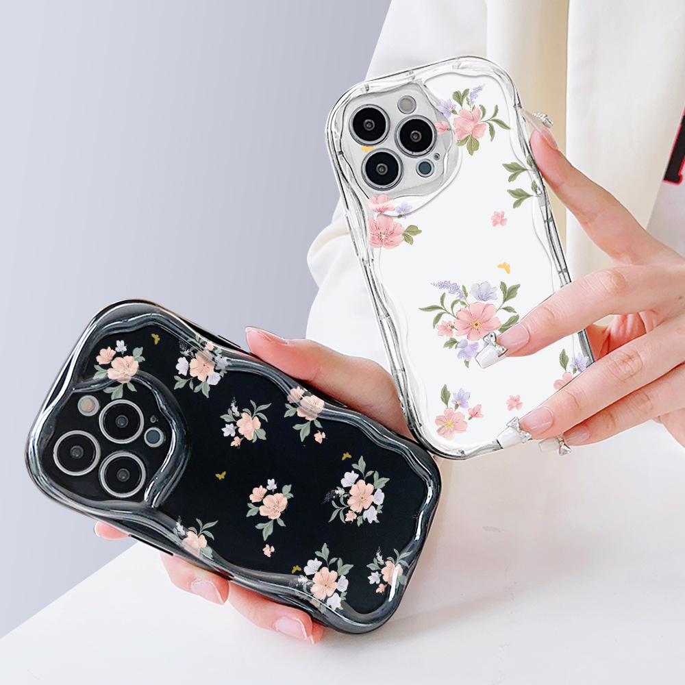 YYDS%20for%20Tecno%20Spark%20Go%201%20Tecno%20Pop%209%204G%20Tecno%20Spark%20Go%202025%20Back%20Cover%20Pink%20Flowers%20Case%20Texture%20Wavy%20Edge%20Soft%20Silicone%20Mobile%20Cover%20-%20Image%207