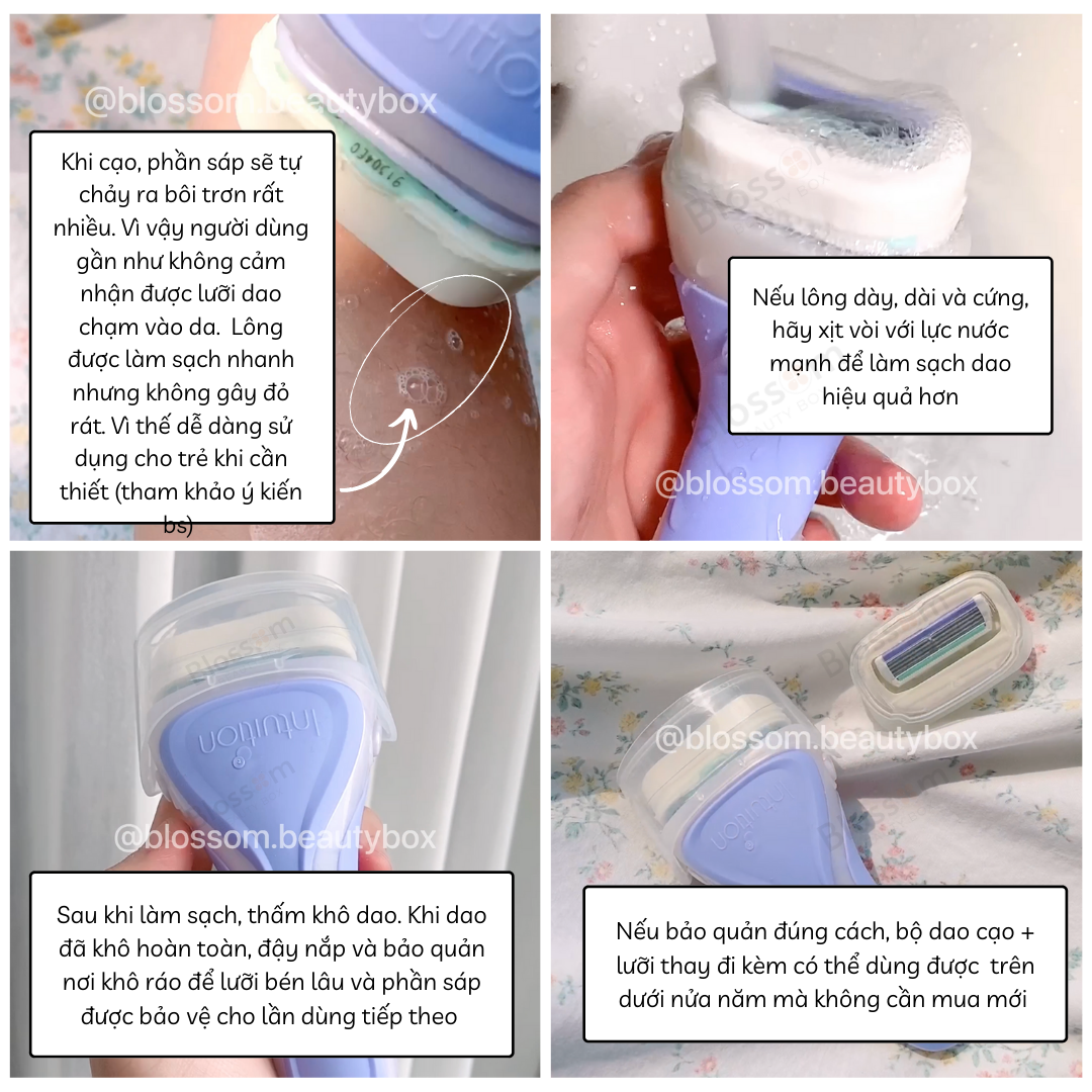 [đủ bill] DAO CẠO SCHICK INTUITION ĐẦU BƠ KÈM REFILL