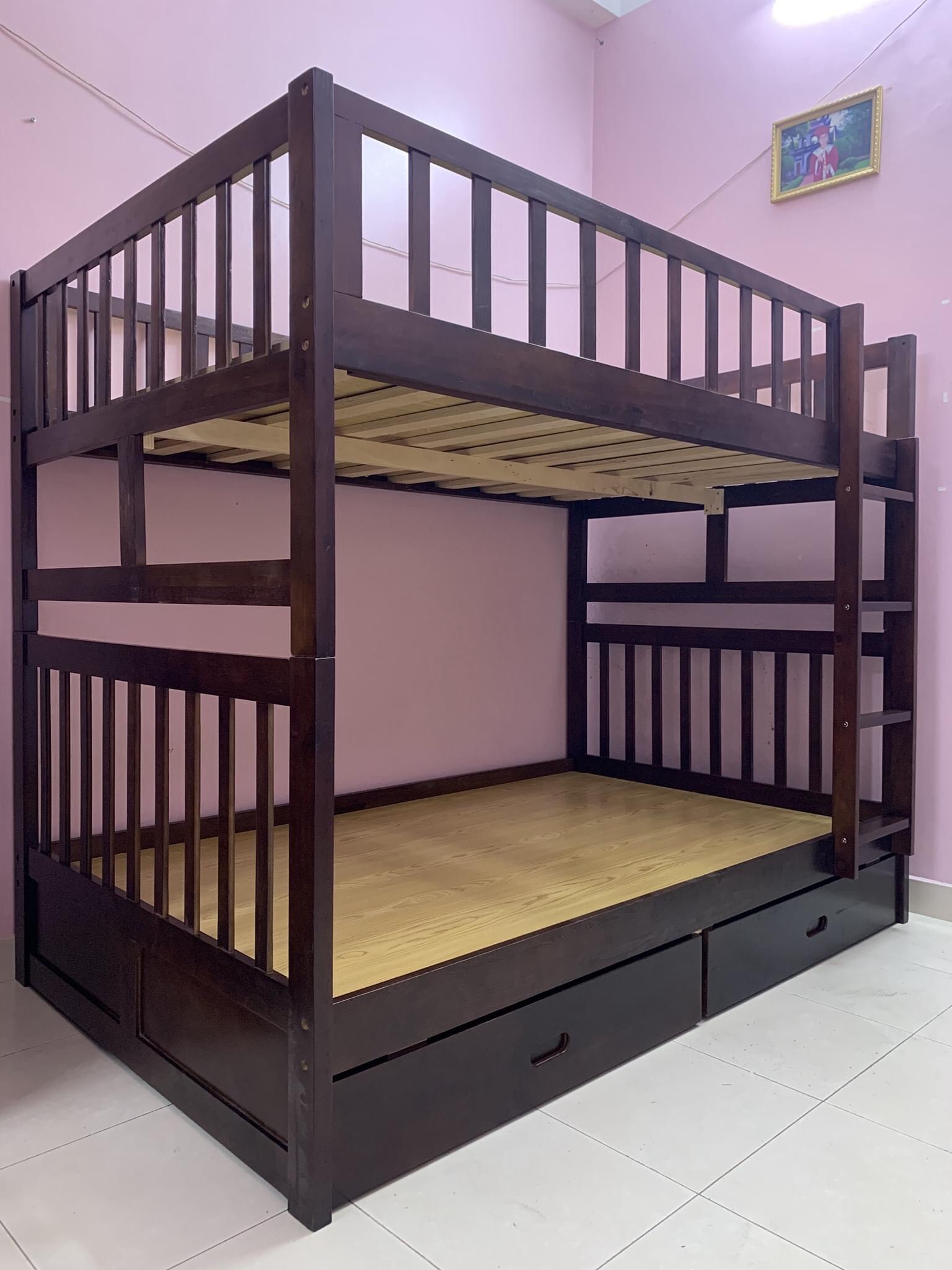 Giường Tầng Unit Có Hộc Kéo (1m2)