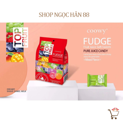 Kẹo Dẻo Trái Cây Top Fruit Coowy gói 320gr