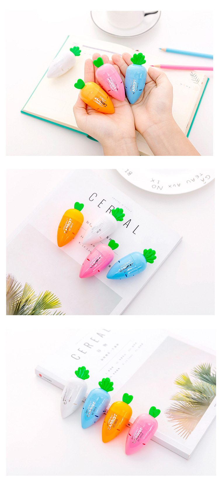 Gọt Bút Chì Hình Củ Cà Rốt Tiện Dụng Dễ Thương