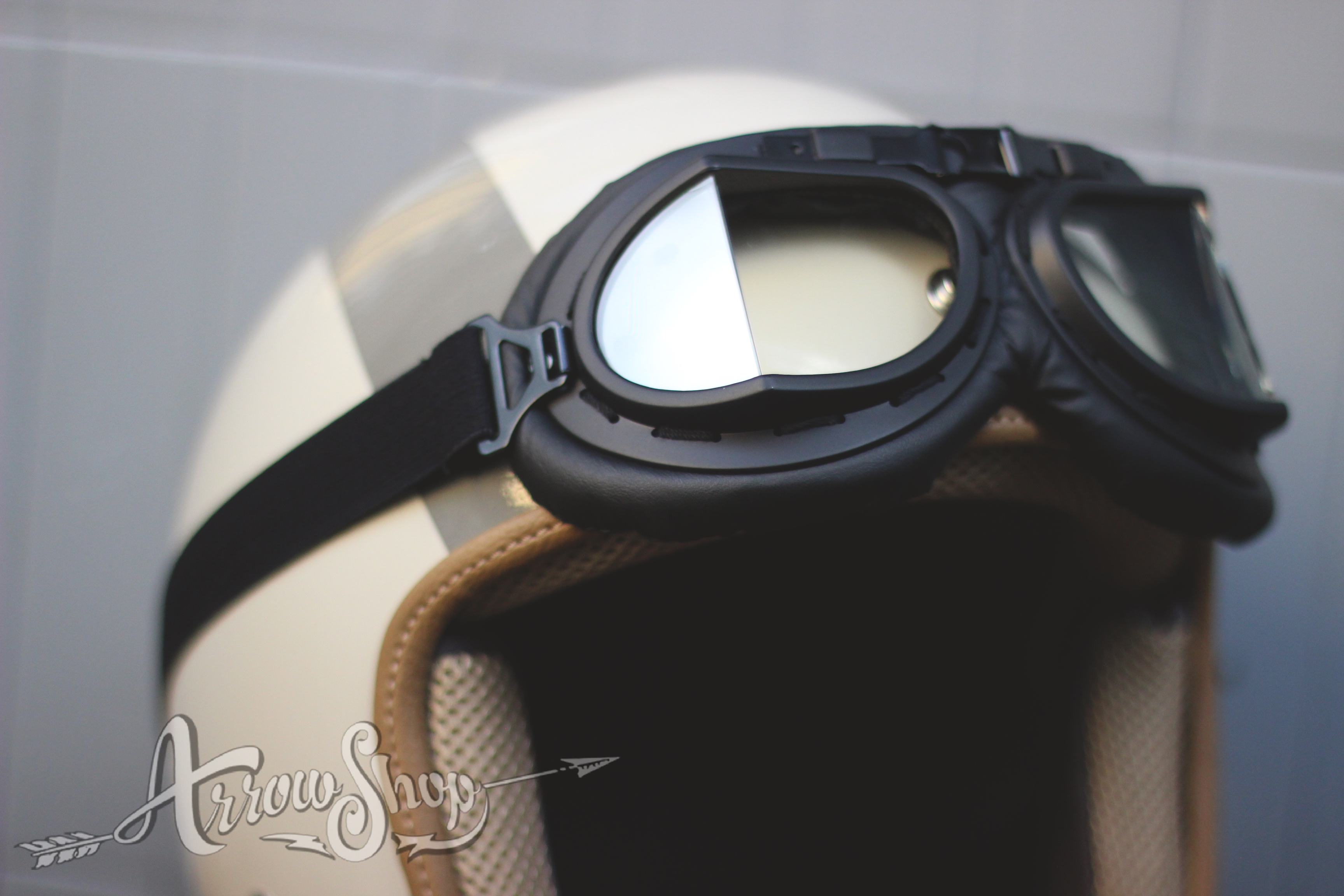 Kính gắn nón bảo hiểm goggle phi công basic kính gắn mũ bảo hiểm phi công Arrow