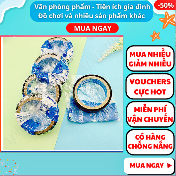 1 cuộn băng keo điện, Băng dính , băng dính đen , Aplusmart