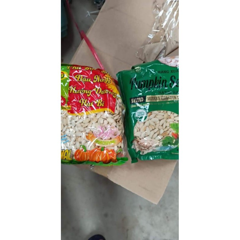 Hạt bí rang tay 500g - hạt to mẩy hàng loại 1