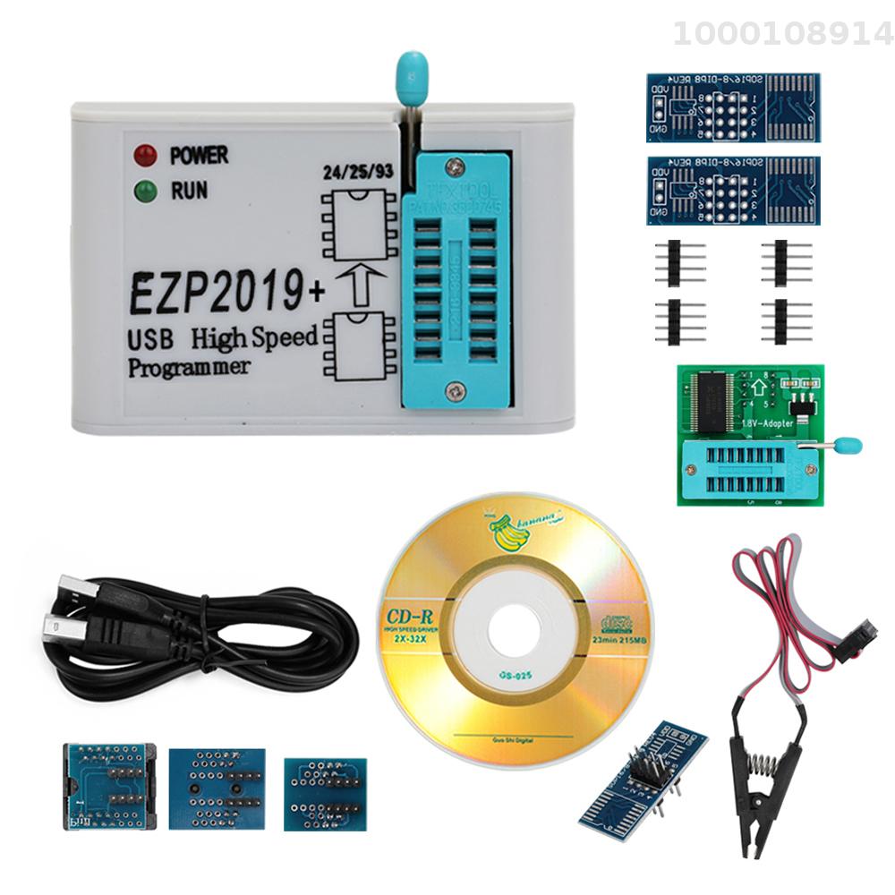Nishore-ezp2019 high speed usb spi programmer support 32m flash 24 25 93 eeprom 25 flash bios win7 win8