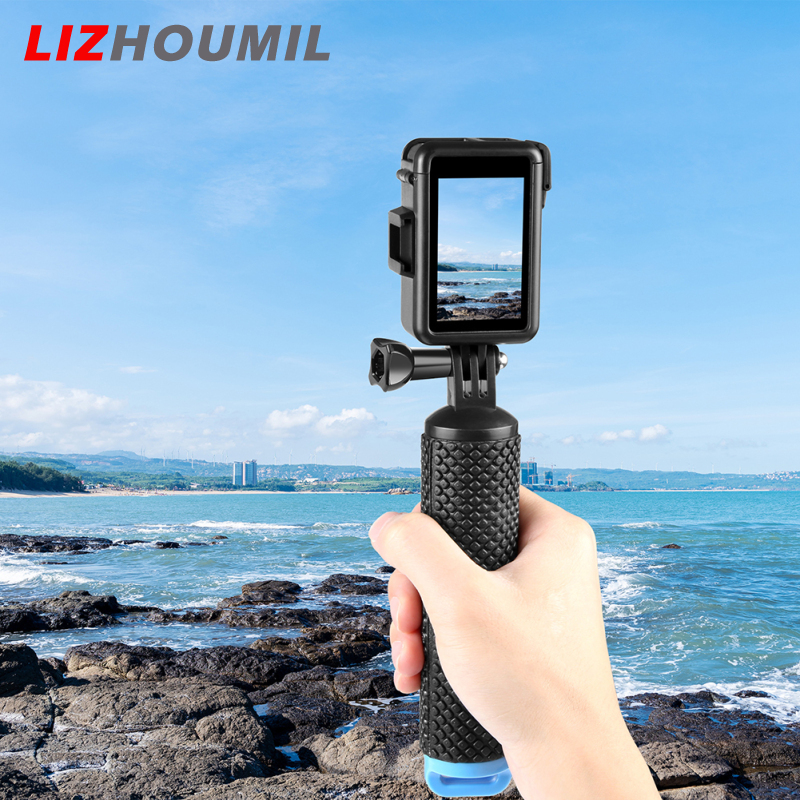 LIZHOUMIL Camera Frame Cage Action Camera Mount Housing Case Shell With Adapters Compatible For DJI Osmo Action 3 4