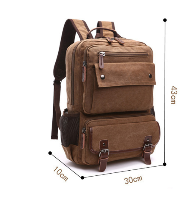Balo nam vải canvas cao cấp phong cách mới 15,6"