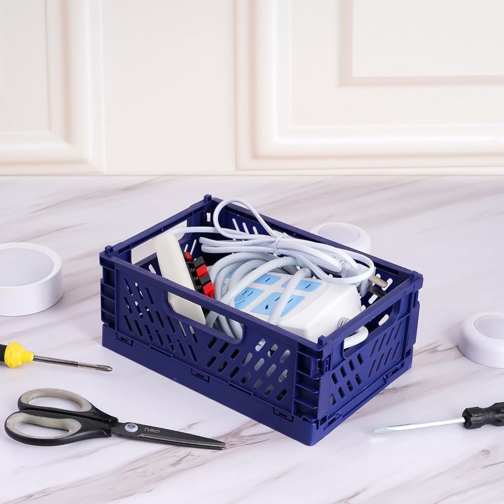 Reliable Collapsible Foldable Storage Crate Stackable Storage Baskets S ...