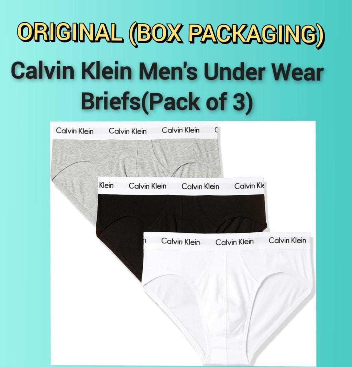 Calvin Klein Men's Brief (Pack of 3) | Lazada Singapore