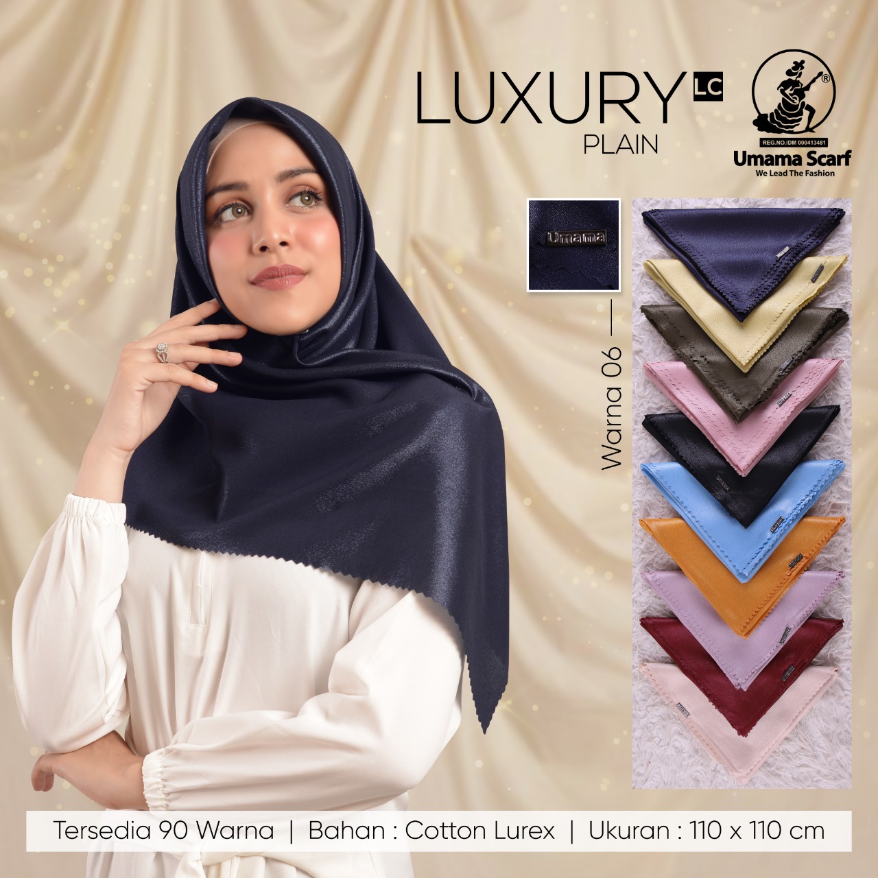 Hijab Segiempat Owner Umama Scarf HIJAB SEGI EMPAT LUXURY LC