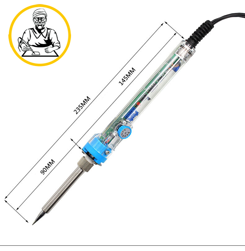 Mỏ hàn cao cấp thay được nhiệt độ từ 200 độ đền 450 độ C no.907+ Tặng chì và nhựa thông