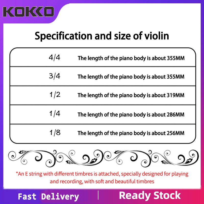4pcs A709 Alice Violin Strings Set Steel Rope Core G String Nickel Strings Practice Play Parts 31/8/4/2