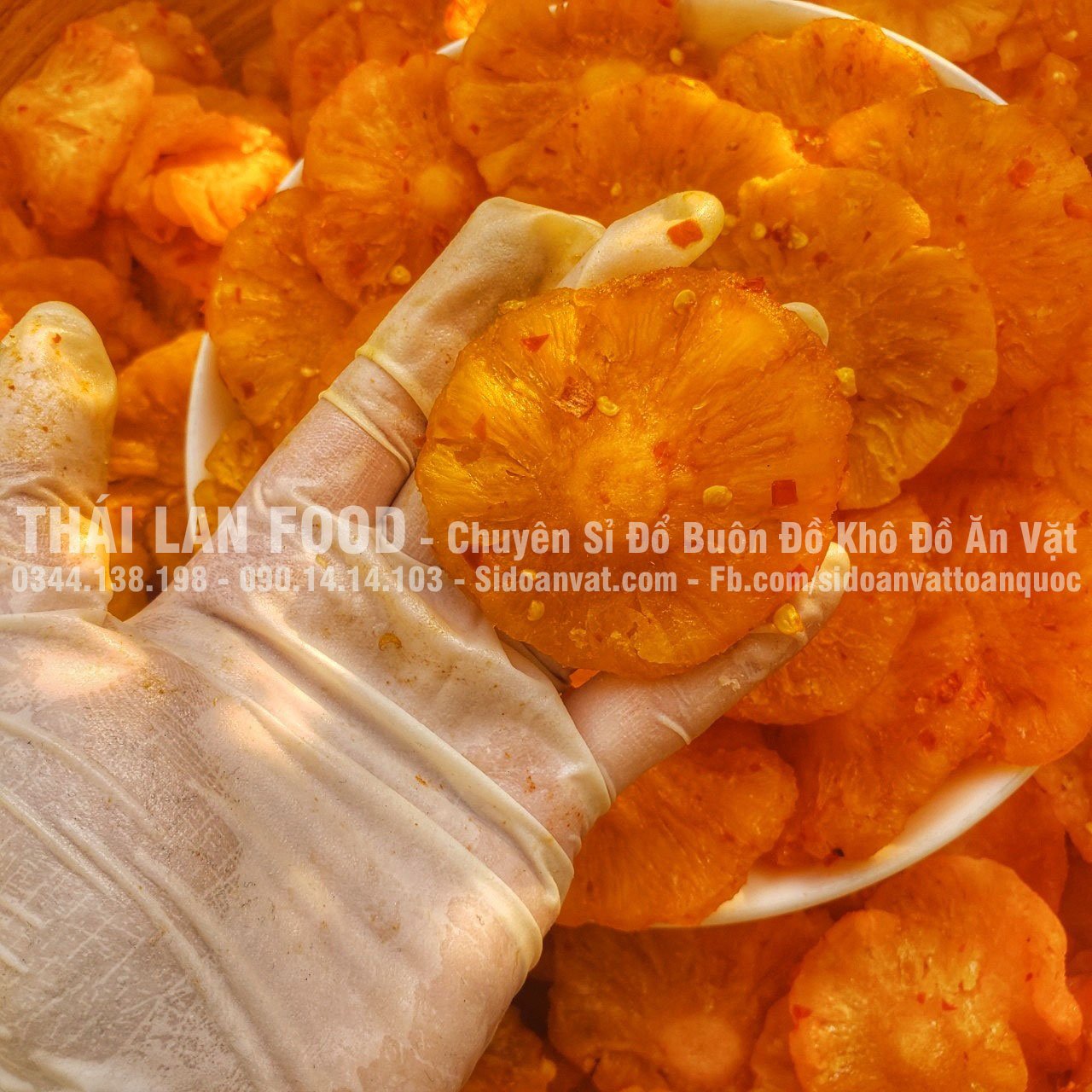 Thơm Sấy Dẻo Muối Ớt Thái Lan Lon 300gram