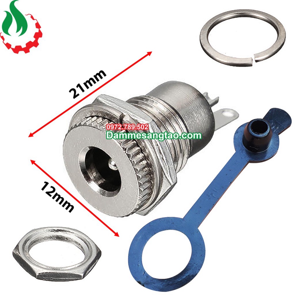 Jack DC 099 kim loại chuẩn 5.5 x 2.1mm