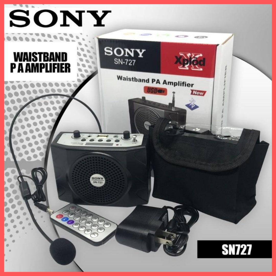 Sony portable amplifier speaker with sale wireless microphone