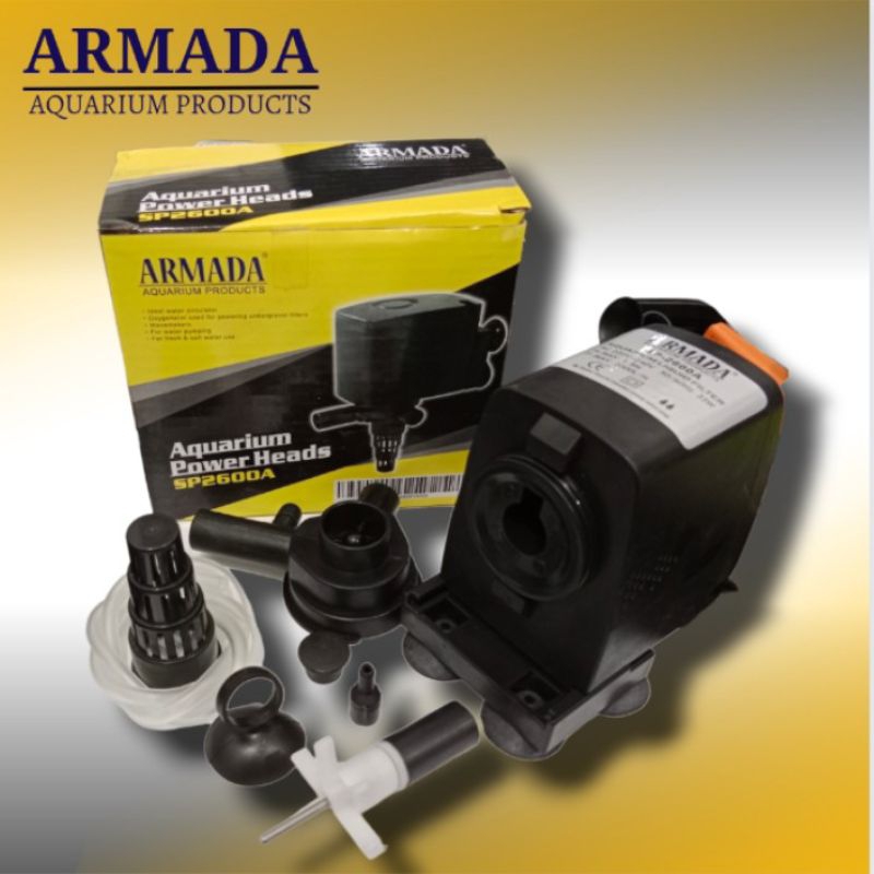 Pompa kolam aquarium Hidroponik ARMADA SP 2600A Submersible pump
