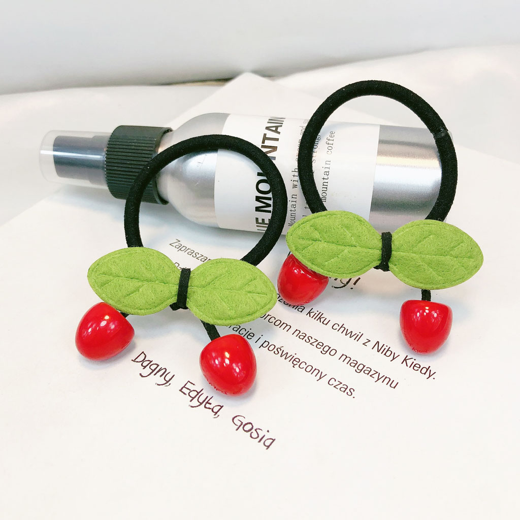 [HCM] [SET 2] Dây cột tóc Cherry Lá Cây siêu xinh
