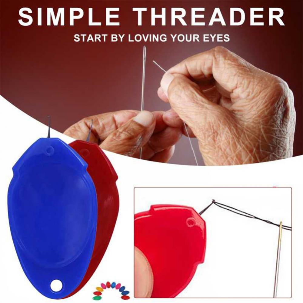 Automatic Needle Threader DIY Tool Home Hand Sewing Machine Device Thread Auto Needle Cross Stitch Sewing Accessories.