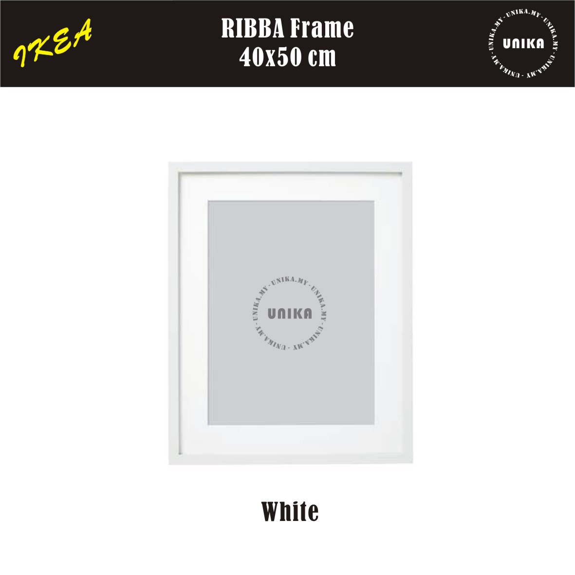 RIBBA Frame - black 40x50 cm
