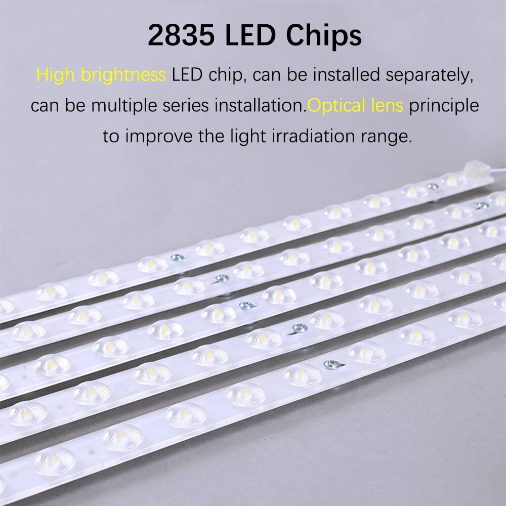 Led Module 220V Bar Led Ceiling Light Replacement Module 60W 64W 80W 96W 100W Led Panel Board Dimmable For Ceiling Square Lamp
