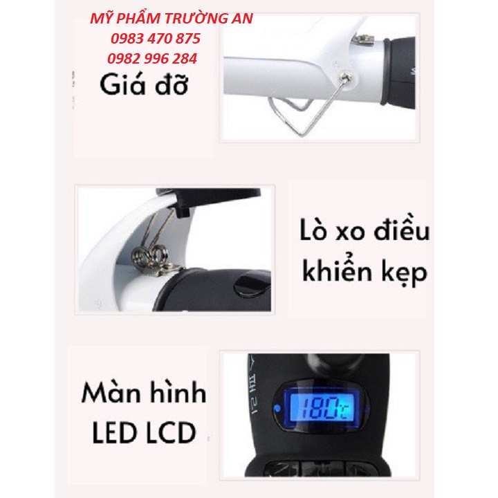 Máy uốn tóc xoăn trục phủ Ceramic cao cấp phi 38