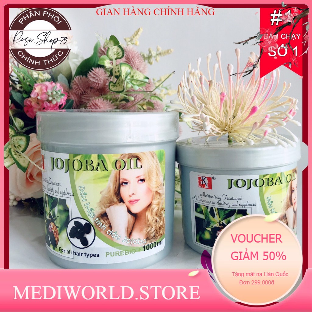Dầu hấp dưỡng tóc tinh dầu Jojoba 1000ml