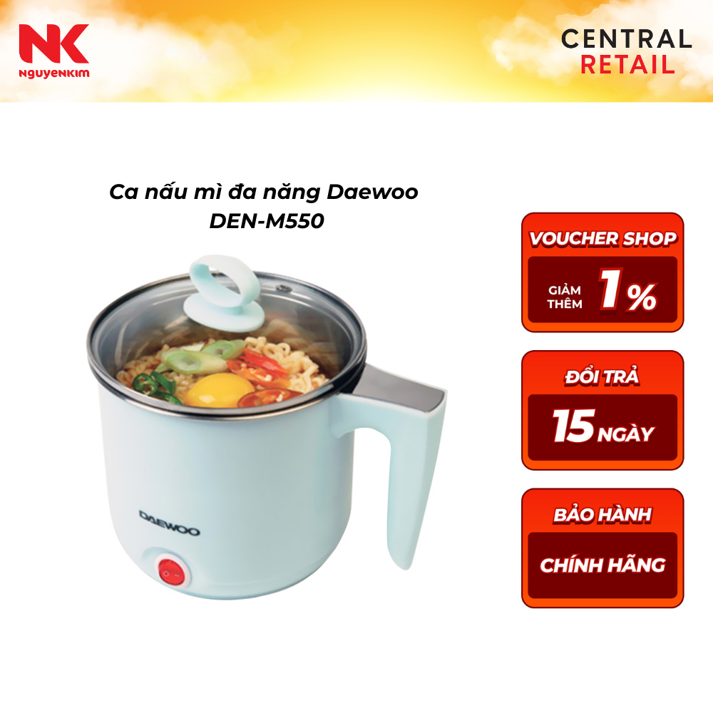 Ca nấu mì đa năng Daewoo DEN-M550 (700ml)