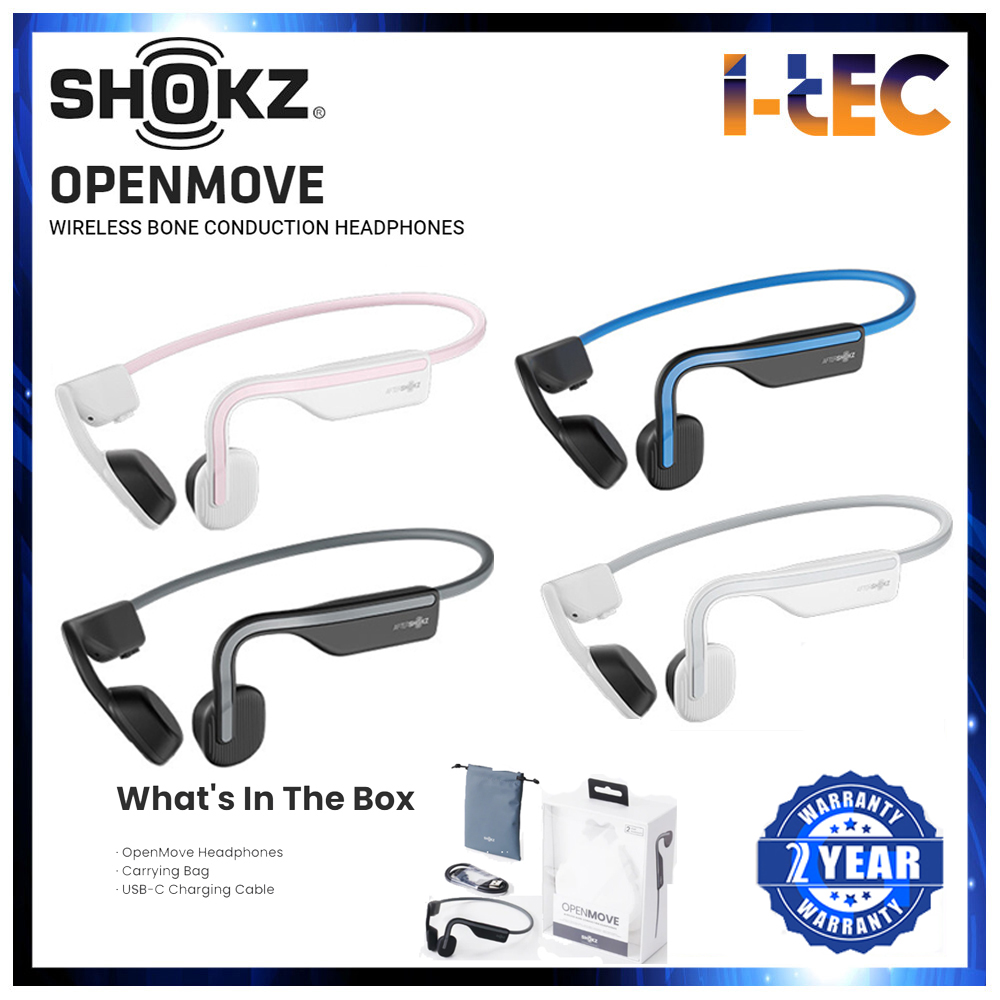 Shokz OpenMove Wireless Bone Conduction Headphones (Aftershokz) Lazada