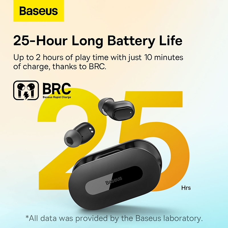 Baseus Bowie EZ10 True Wireless Earphone Bluetooth 5.3 Wireless Headphone HiFi bean Sports Earbuds Fast Charge 0.06' Low Latency. 
