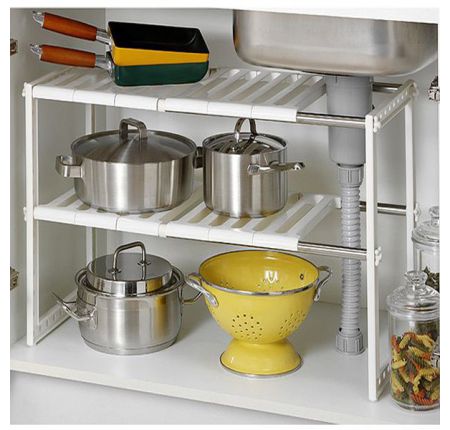 Kệ để gầm bếp 2 tầng đa năng tiện lợi