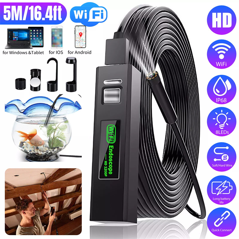 Wireless%20Endoscope%20WiFi%20Borescope%20Inspection%20Camera%201200P%20HD%20IP68%20Waterproof%20Snake%20Camera%20With%208%20LED%20For%20Android%20IOS%20Tablet%20PC%20Demoo%20-%20Image%207