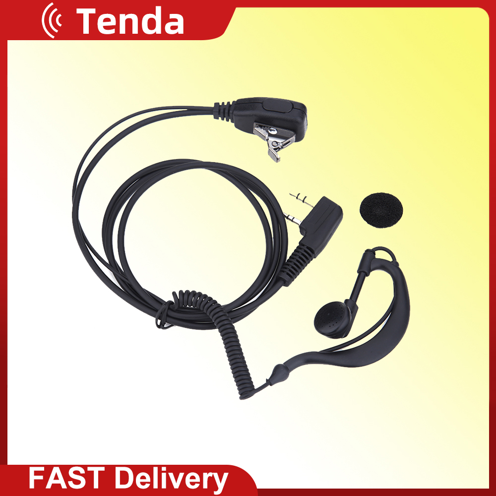 1-10PCS 2 PIN Earpiece Headset PTT MIC for BAOFENG UV5R for KENWOOD