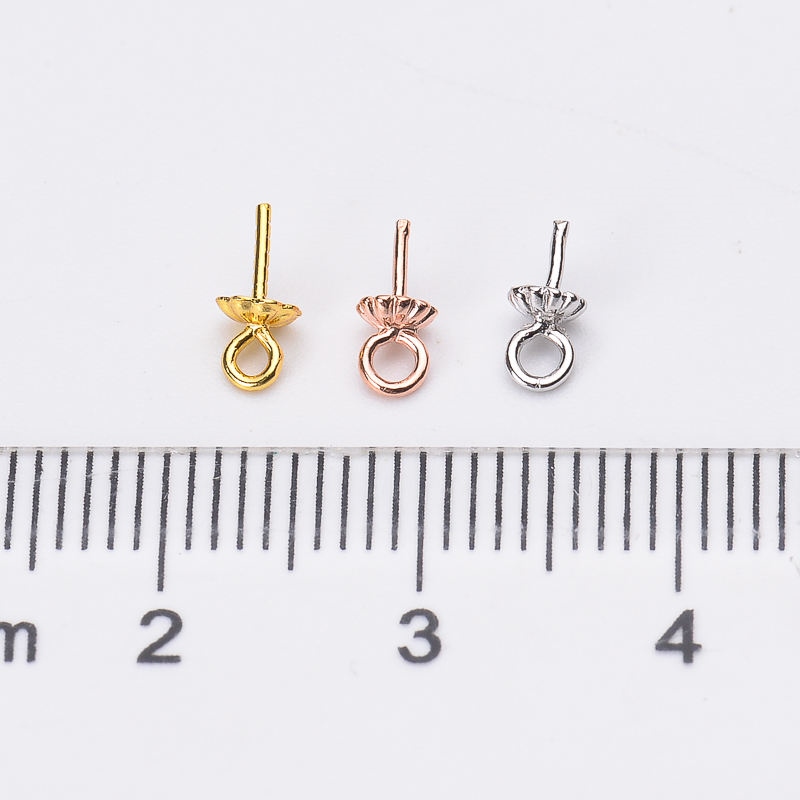 ๑✔ DIY natural pearl jade 3M flower plate pendant accessories S925 silver empty lotus pendant small pendant