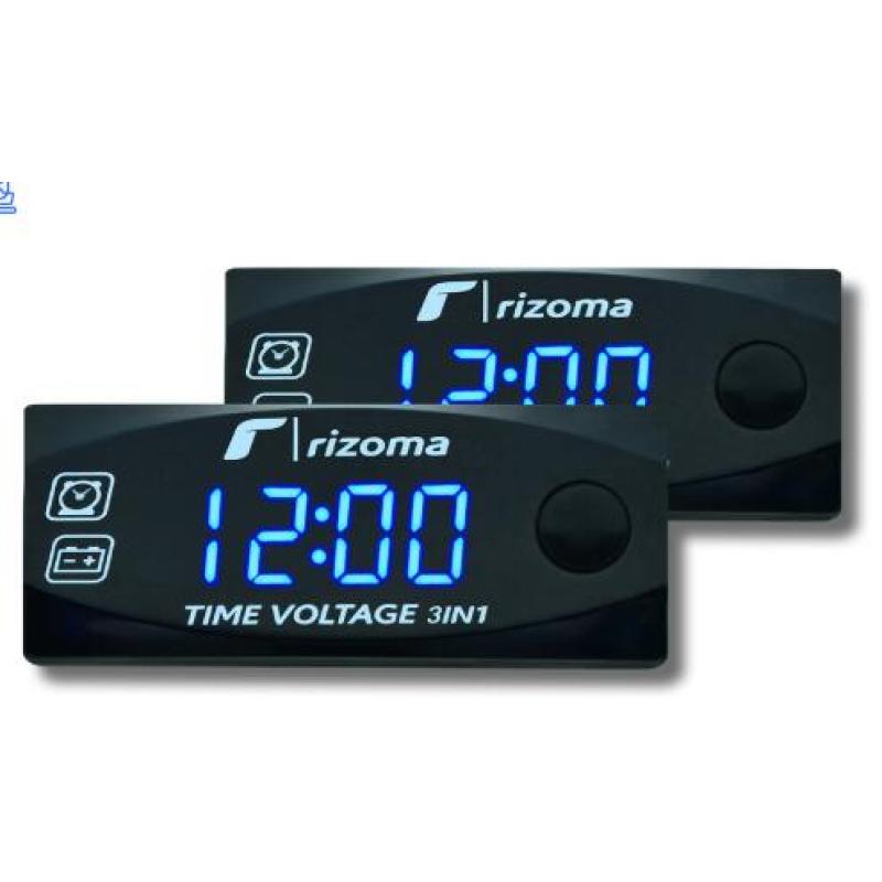Niềm Đam Mê Thời Gian Trong stock3-in-1 Đa Năng Vôn kế kỹ thuật số Đa Chức Năng Hiển Thị Thời Gian Điện Áp Nhiệt Độ Thông Minh Meter Cho Xe máy điện