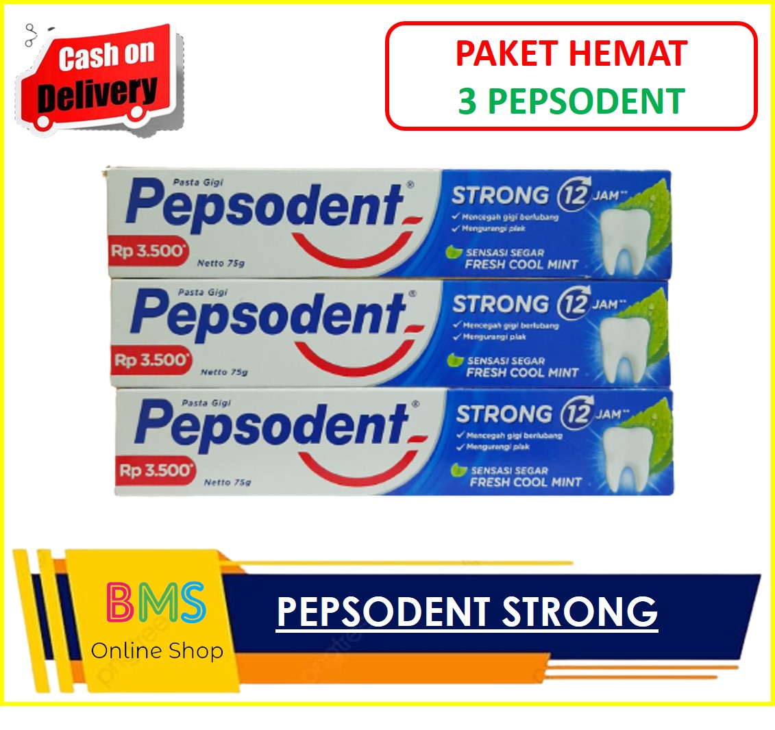 Pepsodent Strong Paket Hemat Pcs Lusin Pepsodent Odol Jam Pasta Gigi Pencegah Gigi