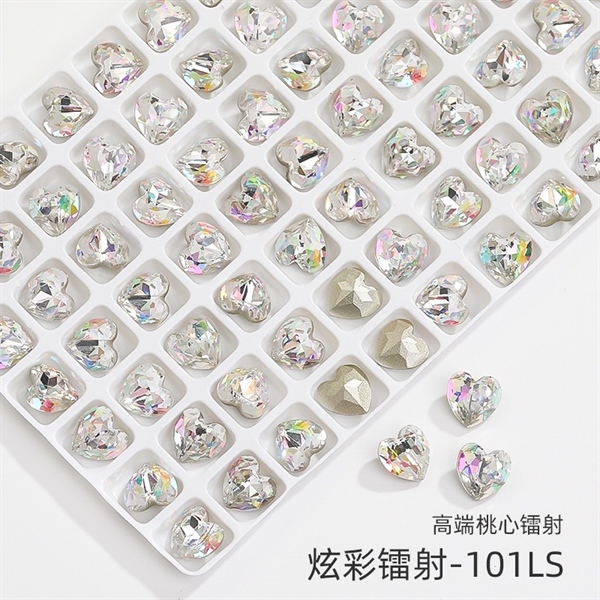 Đá chân nhọn hình trái tim 10pcs