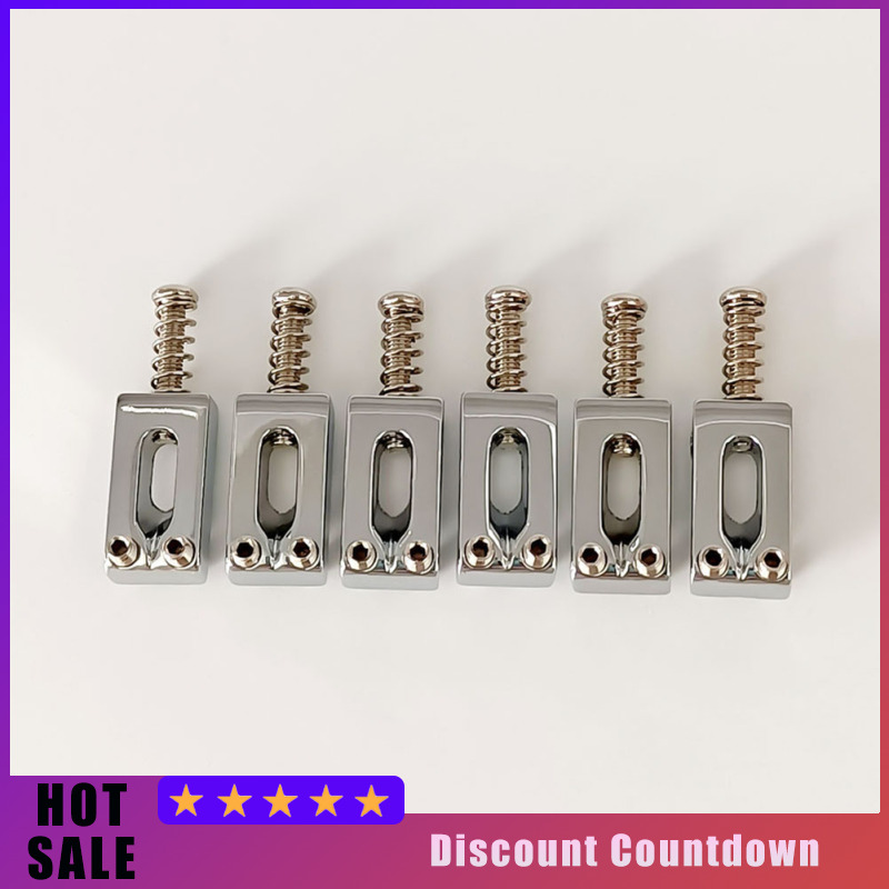 6pcs Guitar Bridge Saddle Rollers Bridge String Saddles Compatible For St Electric Guitar Bass Accessories